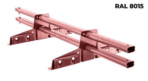 Снегозадержатель трубчатый BORGE для фальцевой кровли 1 м RAL8002