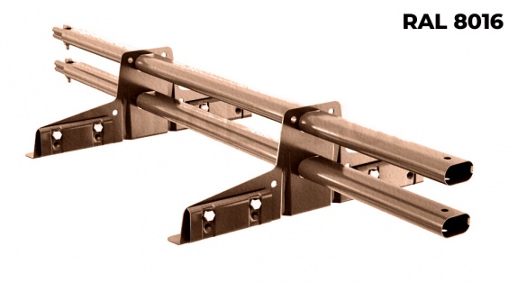 Снегозадержатель трубчатый BORGE для фальцевой кровли 1 м RAL8002
