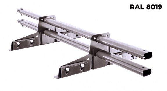 Снегозадержатель трубчатый BORGE для фальцевой кровли 1 м RAL8002