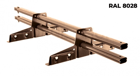 Снегозадержатель трубчатый BORGE для фальцевой кровли 1 м RAL8002