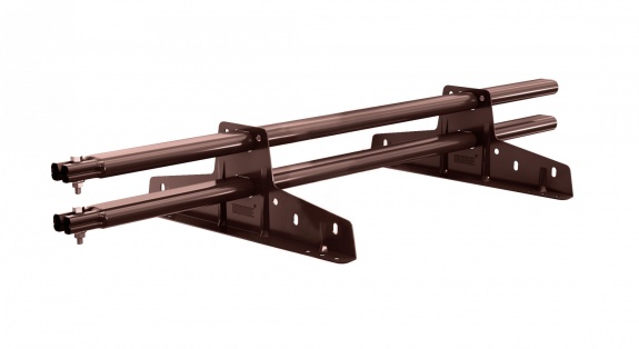 Снегозадержатель трубчатый BORGE для кровли из  металлочерепицы, профнастила, материалов на основе битума 3м RAL3011