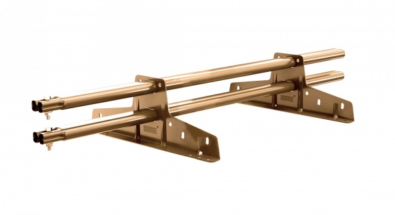 Снегозадержатель трубчатый BORGE для кровли из металлочерепицы, профнастила, материалов на основе битума 1м RAL8002