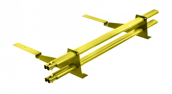 Снегозадержатель трубчатый BORGE для кровли из композитной черепицы 1м RAL1007