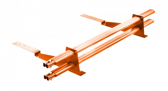 Снегозадержатель трубчатый BORGE для кровли из композитной черепицы 3м RAL8004