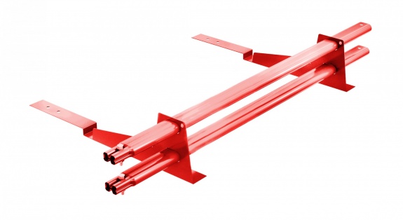 Снегозадержатель трубчатый BORGE для кровли из композитной черепицы 3м RAL8004