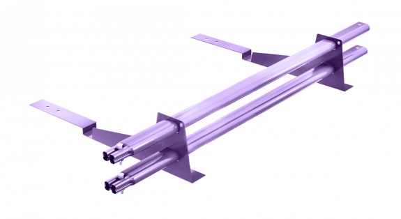 Снегозадержатель трубчатый BORGE для кровли из композитной черепицы 1м RAL4005