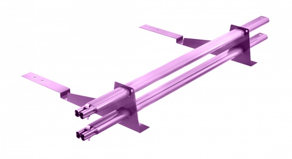 Снегозадержатель трубчатый BORGE для кровли из композитной черепицы 1м RAL4005