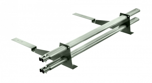 Снегозадержатель трубчатый BORGE для кровли из композитной черепицы 3м RAL7026