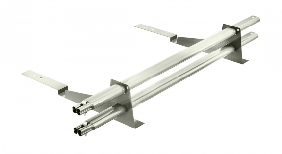 Снегозадержатель трубчатый BORGE для кровли из композитной черепицы 3м RAL7026