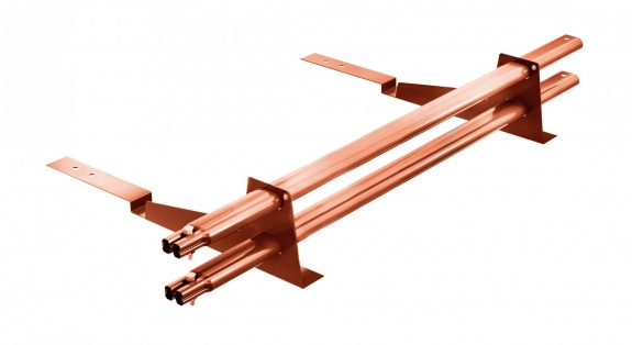 Снегозадержатель трубчатый BORGE для кровли из композитной черепицы 1м RAL8004