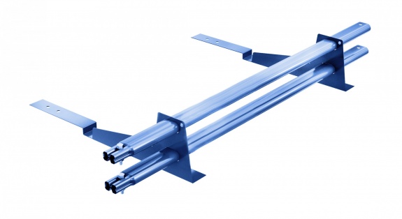 Снегозадержатель трубчатый BORGE для кровли из композитной черепицы 1м RAL3011