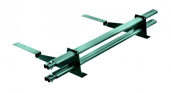 Снегозадержатель трубчатый BORGE для кровли из композитной черепицы 1м RAL3011