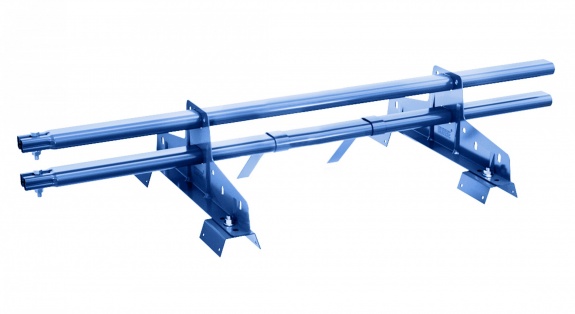 Снегозадержатель трубчатый BORGE для профнастила Н-60, Н-75 3м RAL3003