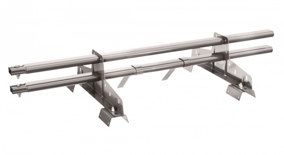 Снегозадержатель трубчатый BORGE для профнастила Н-60, Н-75 3м RAL3003