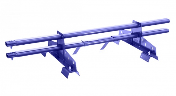 Снегозадержатель трубчатый BORGE для профнастила Н-114 3м RAL3003