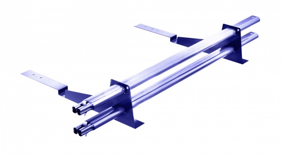 Снегозадержатель трубчатый BORGE для кровли из композитной черепицы 3м RAL3011
