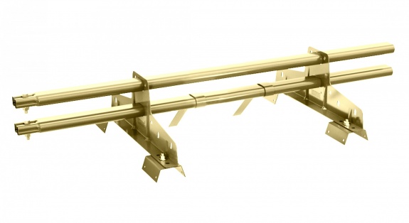 Снегозадержатель трубчатый BORGE для профнастила Н-114 1м RAL1007