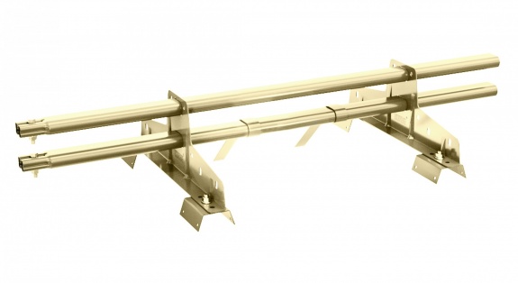 Снегозадержатель трубчатый BORGE для профнастила Н-114 1м RAL1007
