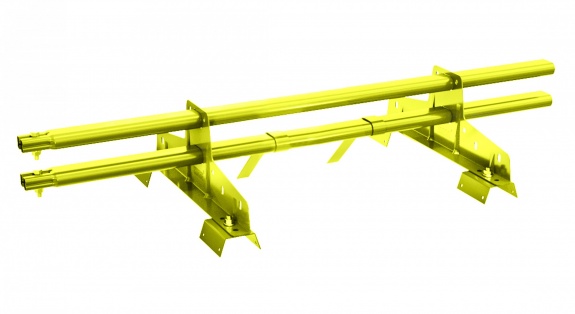 Снегозадержатель трубчатый BORGE для профнастила Н-114 1м RAL1007