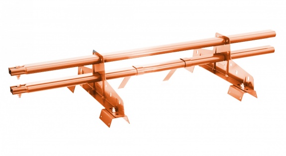 Снегозадержатель трубчатый BORGE для профнастила Н-114 3м RAL8004