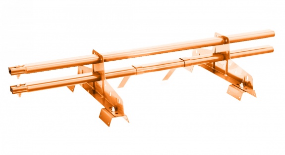 Снегозадержатель трубчатый BORGE для профнастила Н-114 3м RAL8004