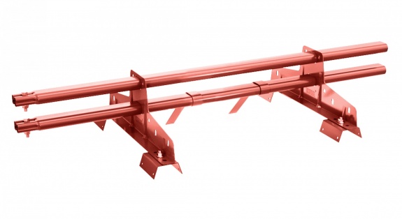 Снегозадержатель трубчатый BORGE для профнастила Н-114 3м RAL8004