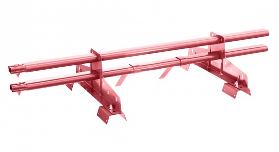 Снегозадержатель трубчатый BORGE для профнастила Н-114 3м RAL8004