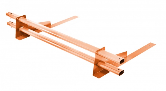 Снегозадержатель трубчатый BORGE для гибкой черепицы 1м RAL8004