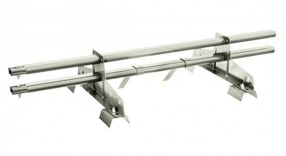 Снегозадержатель трубчатый BORGE для профнастила Н-60, Н-75 3м RAL7026