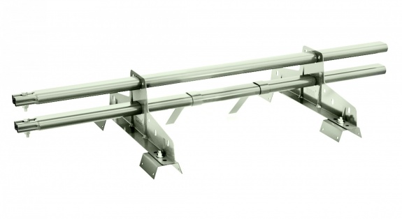 Снегозадержатель трубчатый BORGE для профнастила Н-60, Н-75 3м RAL7026