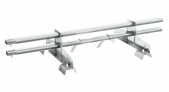 Снегозадержатель трубчатый BORGE для профнастила Н-60, Н-75 3м RAL7026