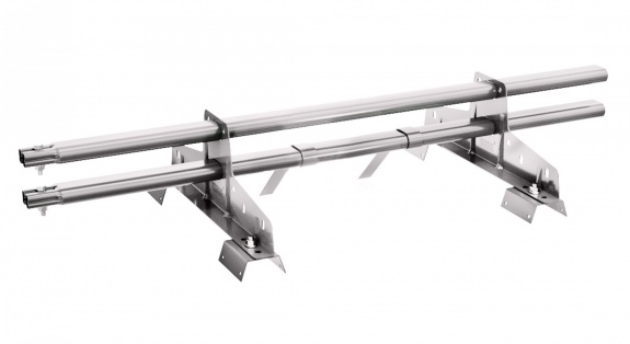 Снегозадержатель трубчатый BORGE для профнастила Н-60, Н-75 3м RAL7026