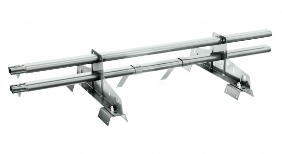 Снегозадержатель трубчатый BORGE для профнастила Н-60, Н-75 3м RAL7026