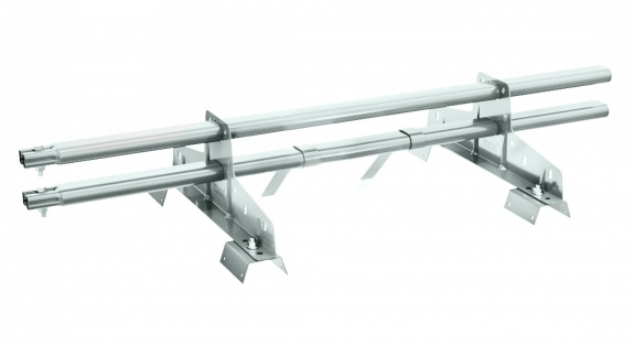 Снегозадержатель трубчатый BORGE для профнастила Н-60, Н-75 3м RAL7026
