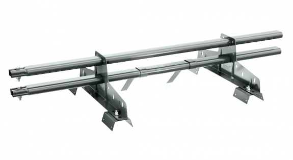 Снегозадержатель трубчатый BORGE для профнастила Н-60, Н-75 3м RAL7026