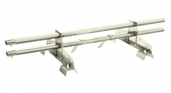 Снегозадержатель трубчатый BORGE для профнастила Н-60, Н-75 3м RAL7026