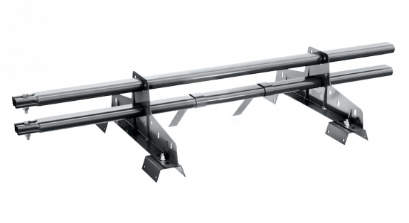 Снегозадержатель трубчатый BORGE для профнастила Н-60, Н-75 3м RAL8002