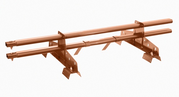 Снегозадержатель трубчатый BORGE для профнастила Н-114 1м, matt