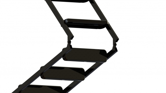 Чердачная лестница Oman METAL T3 3-х секционная 55х120х280