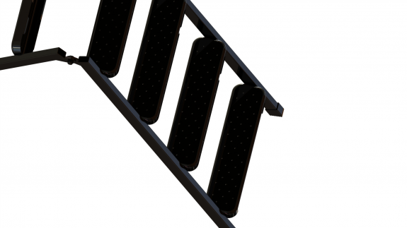 Чердачная лестница Oman METAL T3 3-х секционная 55х120х280