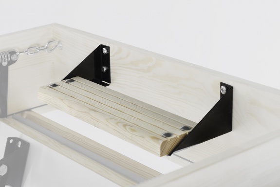 Чердачная лестница Oman POLAR PLUS С ЛЮКОМ 3-х секционная 70х120х280