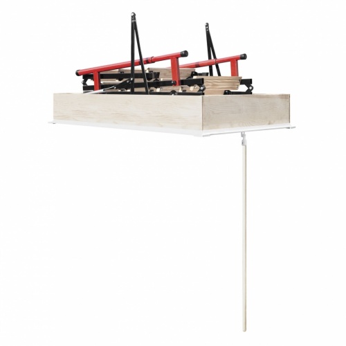 Чердачная лестница Oman POLAR PLUS С ЛЮКОМ 3-х секционная 70х120х280