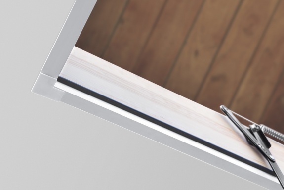 Чердачная лестница Oman POLAR PLUS С ЛЮКОМ 3-х секционная 70х120х280