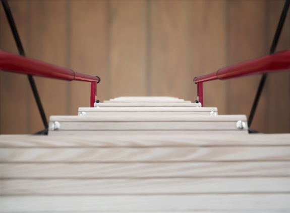 Чердачная лестница Oman POLAR PLUS С ЛЮКОМ 3-х секционная 70х120х280