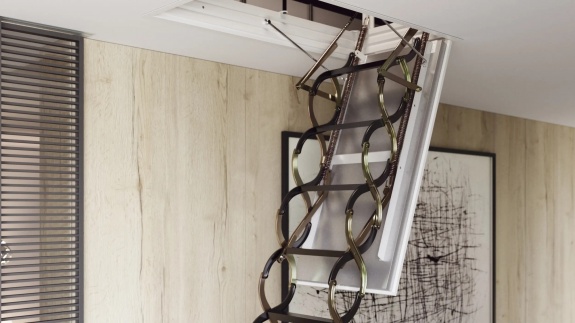 Чердачная лестница Oman NOZYCOWE PP 3-х секционная 50х90х300