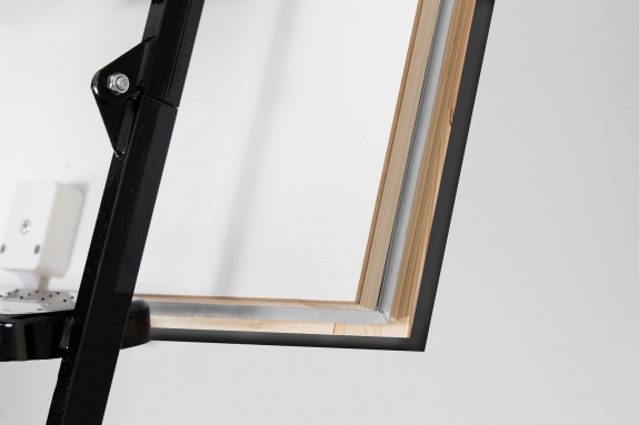 Чердачная лестница Oman  METAL T3 EI60 3-х секционная, противопожарная 60х120х280