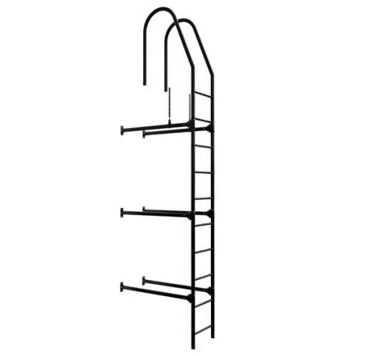 Лестница фасадная BORGE, верхняя секция, 2,7 м RAL3001