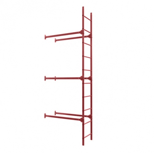 Лестница фасадная BORGE, нижняя секция, 2,7 м RAL3003