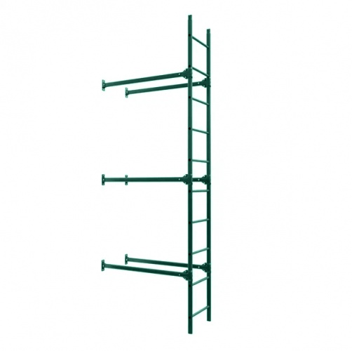 Лестница фасадная BORGE, нижняя секция, 2,7 м RAL3003