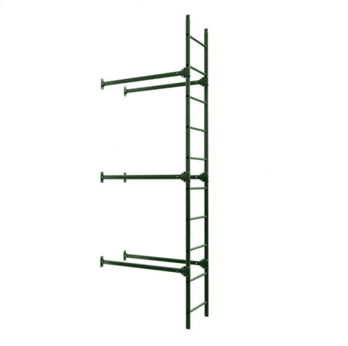 Лестница фасадная BORGE, нижняя секция, 2,7 м RAL3003